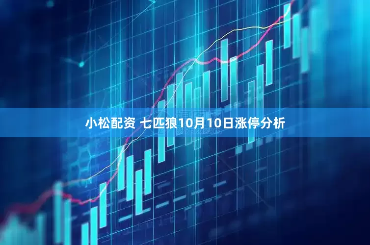 小松配资 七匹狼10月10日涨停分析